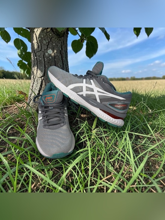 Asics Shoes - Asics Gel Nimbus 22 Flyte Foam Women’s Gray Green Running Shoes Sz 8.5